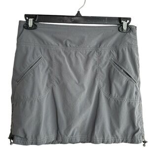 Athleta Golf Skort Womens Size 6 Gray Tennis Pickleball Stretch Classic Preppy